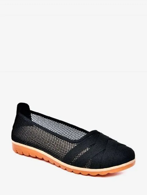 Romantic Band Mesh Breathable Loafer Flat Shoes