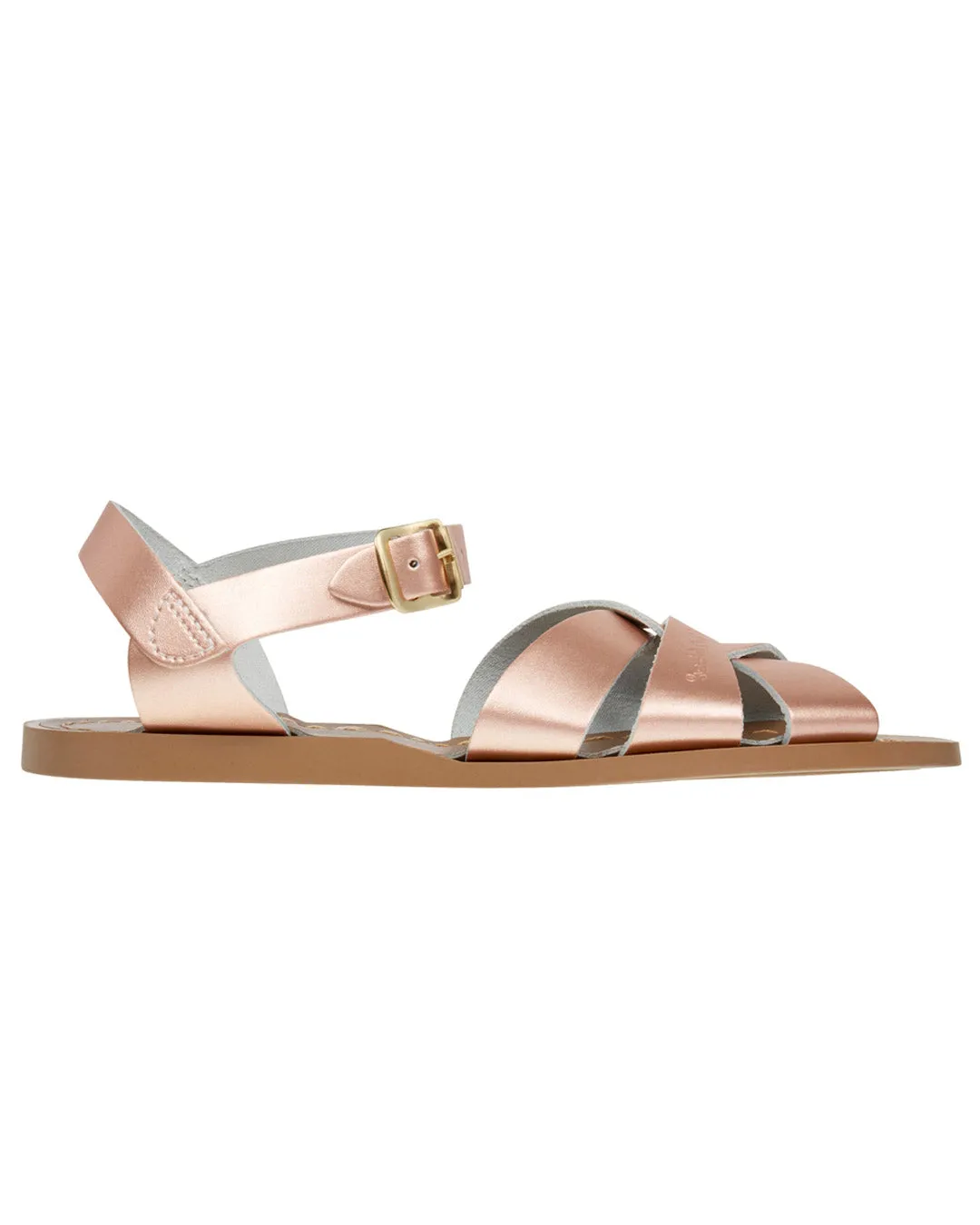 Rose Gold Leather Sandals