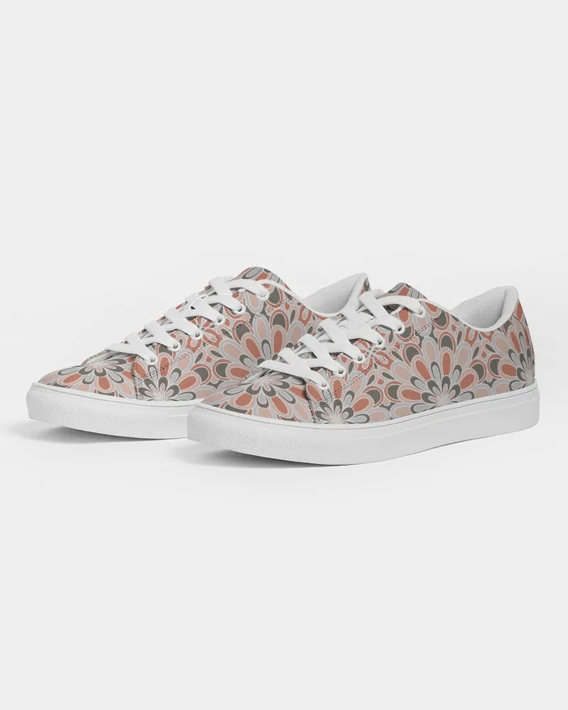 SMF Blooming Flowers Women's Faux-Leather Sneaker