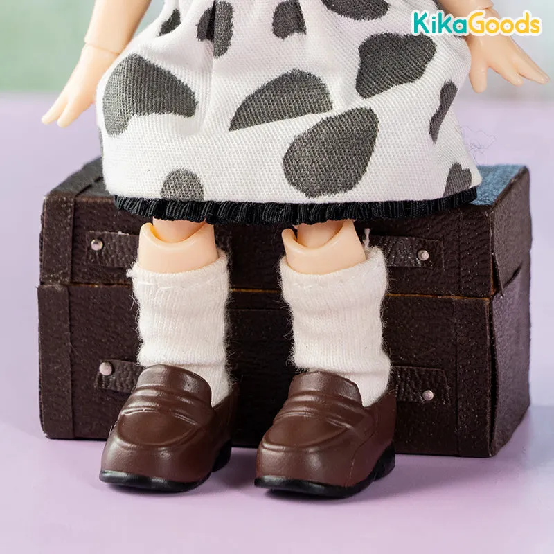 Student Rubber Shoes 1/12 BJD Figure Shoes Accessories