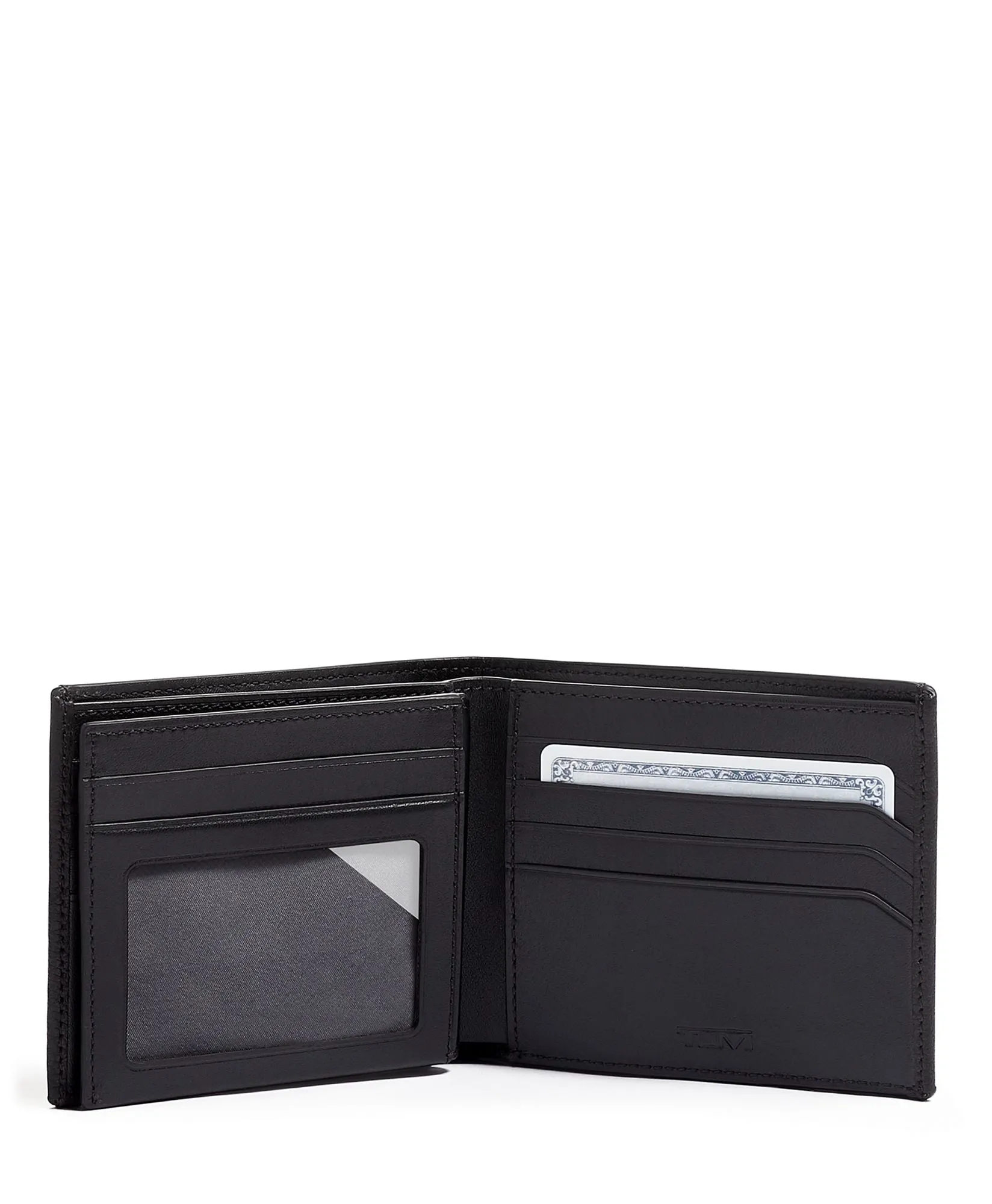 Tumi Nassau SLG Global Center Leather Flip Passcase Wallet - Slim & Stylish Design for Travel and Everyday Use