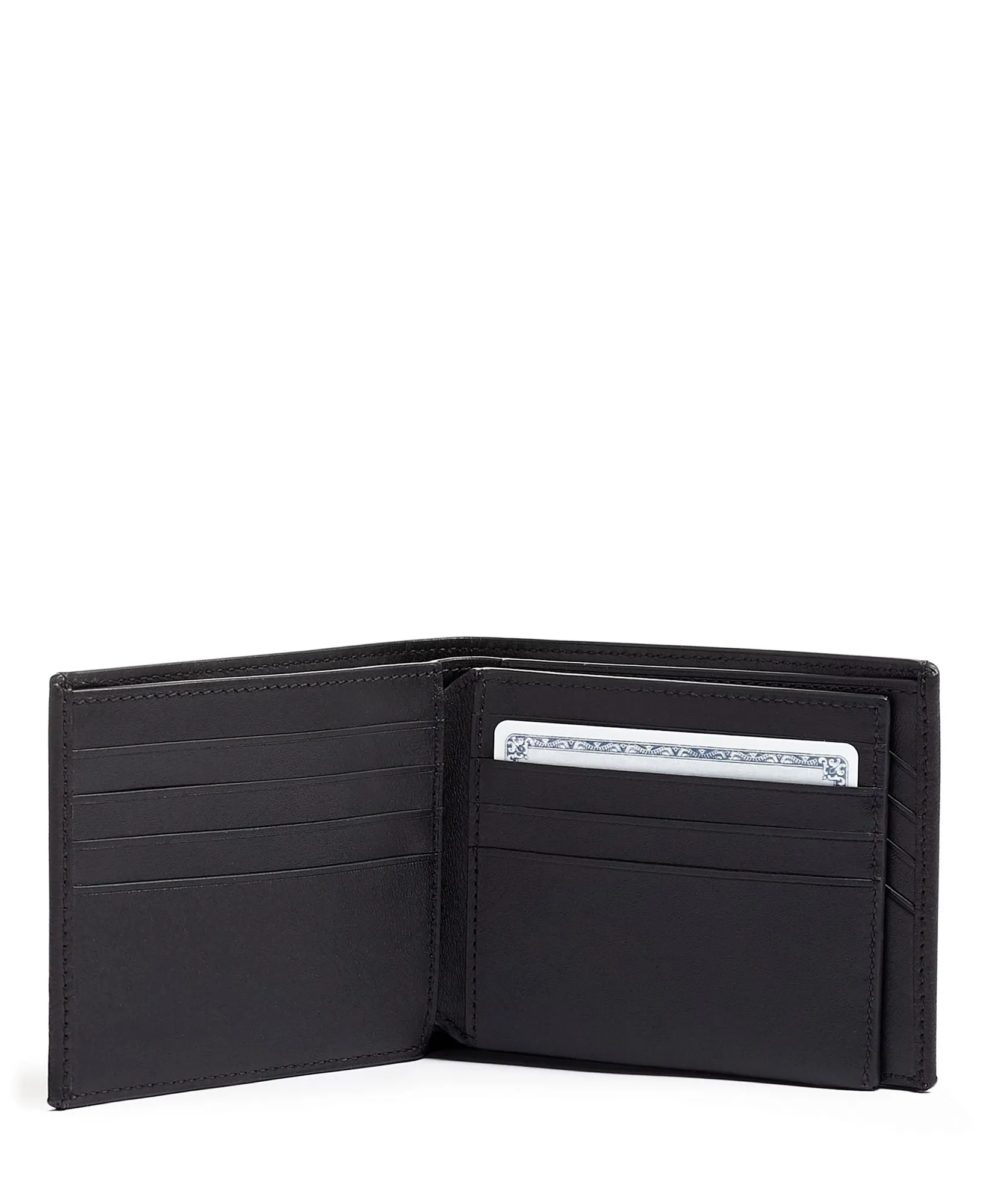 Tumi Nassau SLG Global Center Leather Flip Passcase Wallet - Slim & Stylish Design for Travel and Everyday Use