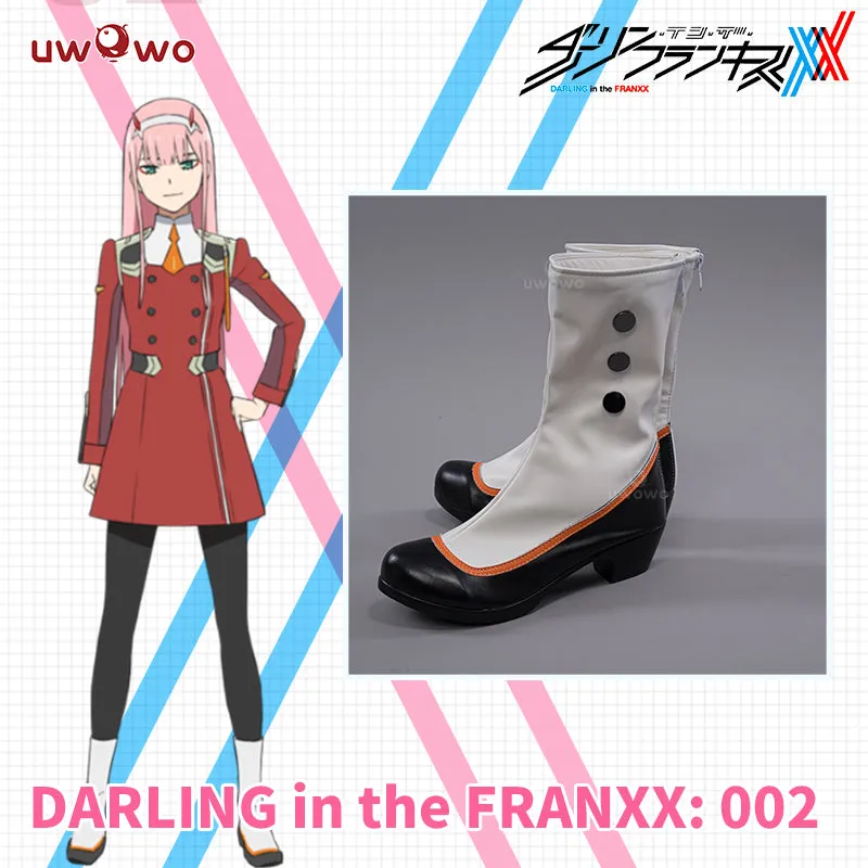 Uwowo Anime DARLING in the FRANXX: 002 Zero Two Uniform Cosplay Shoes Zero Two Shoes