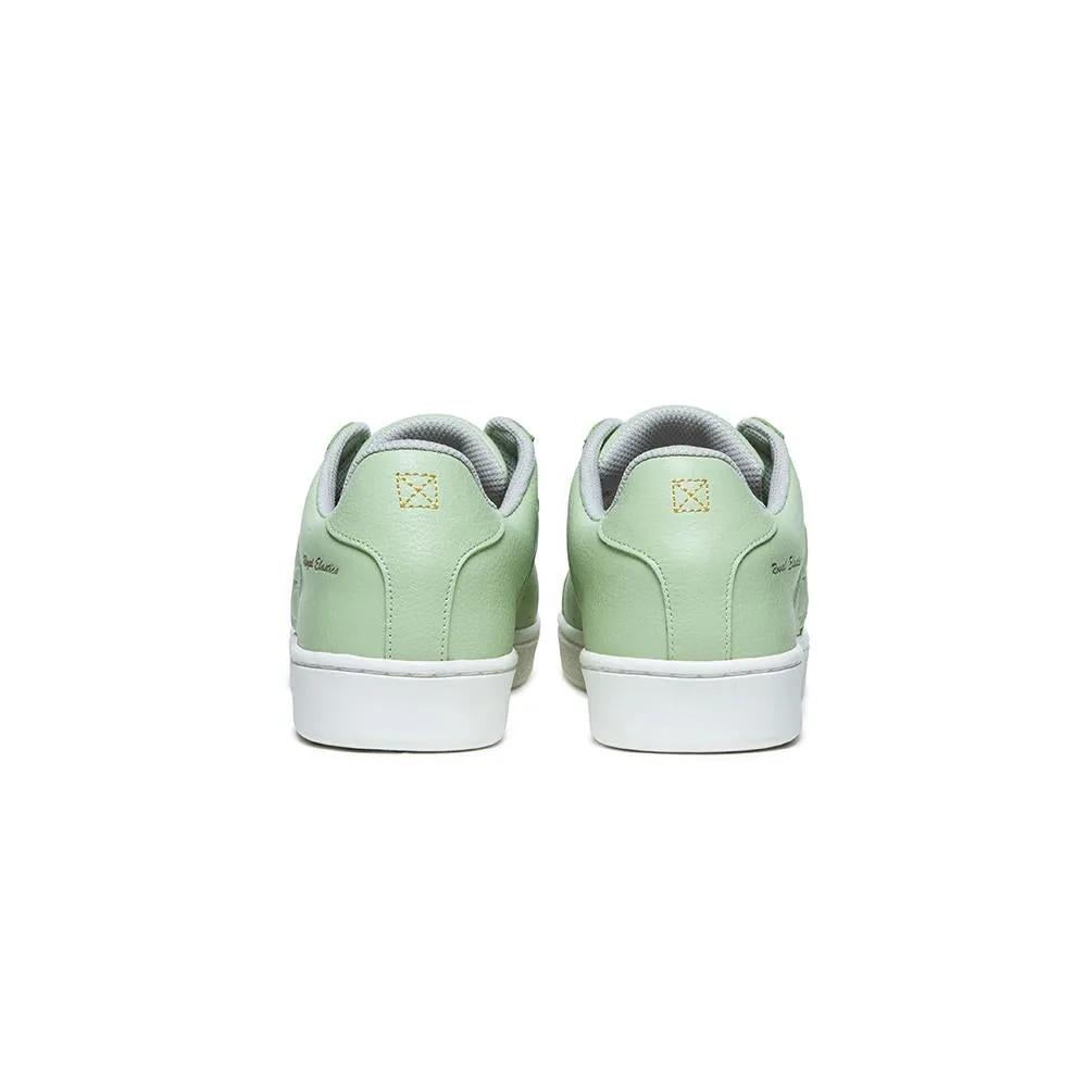 Women's Icon Green Logo Leather Sneakers 91913-444