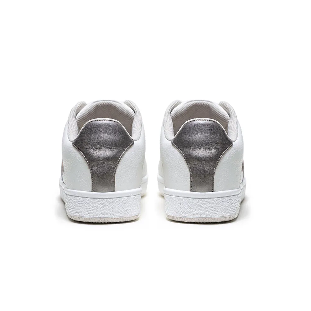 Women's Icon OG White Gold Logo Leather Sneakers 91942-008