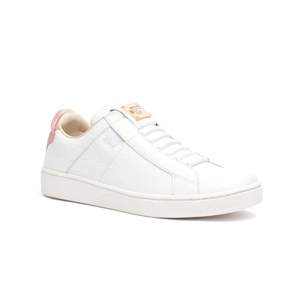 Women's Icon SBI White Pink Leather Sneakers 92583-010