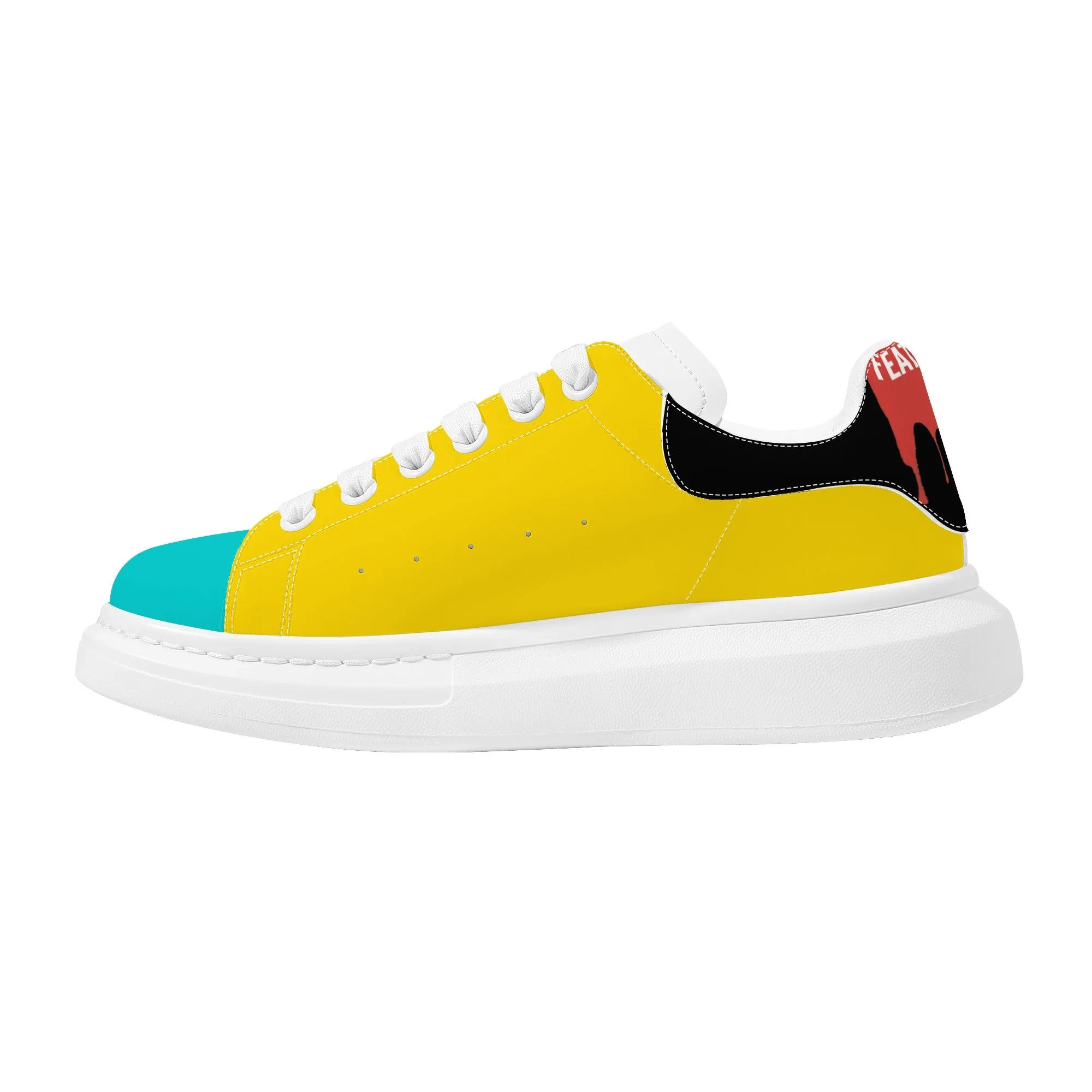 Womens Multi Color FCS Low Top Chunky