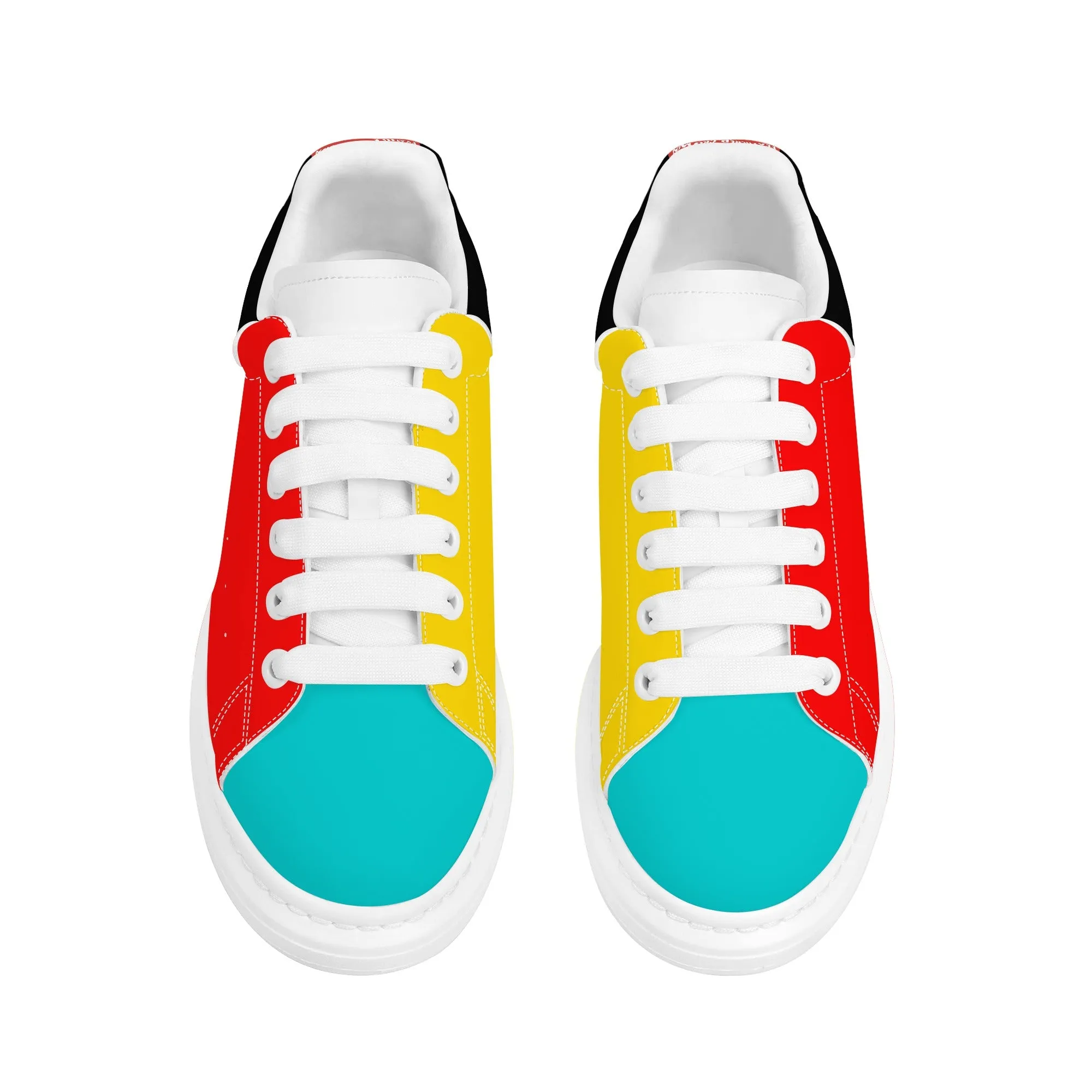 Womens Multi Color FCS Low Top Chunky